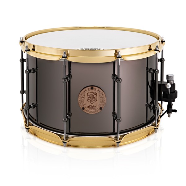 SJC Drums Ltd Ed Black Nickel over Steel 14 x 8, Brass/Black Nickel