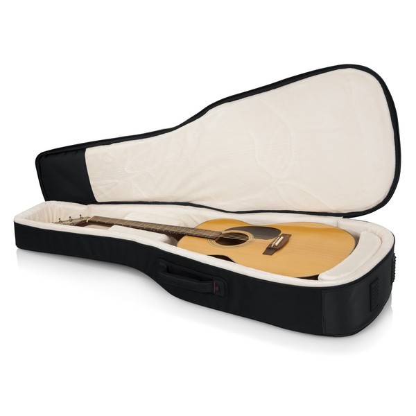 Gator ProGo Ultimate Gig Bag for Acoustic Guitars open