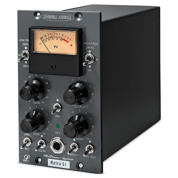 Lindell Audio Retro 51 500 Series Pre EQ - Angled
