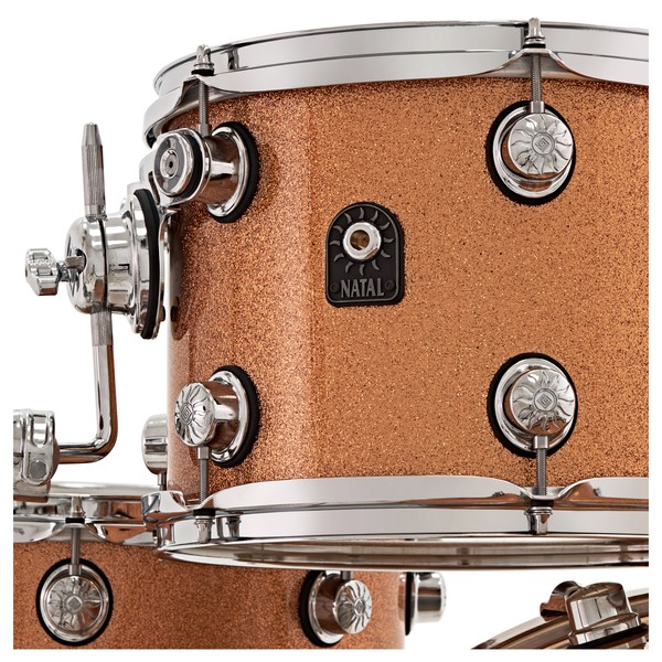 Natal Café Racer 22" 4pc Shell Pack, Champagne Sparkle