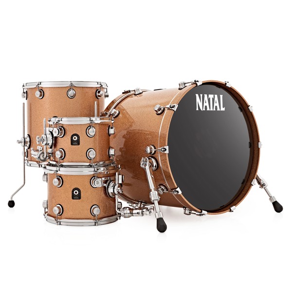 Natal Café Racer 22" 4pc Shell Pack, Champagne Sparkle