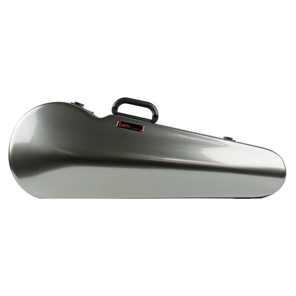 BAM 2200 Hightech Shaped Viola Case, Silver Carbon