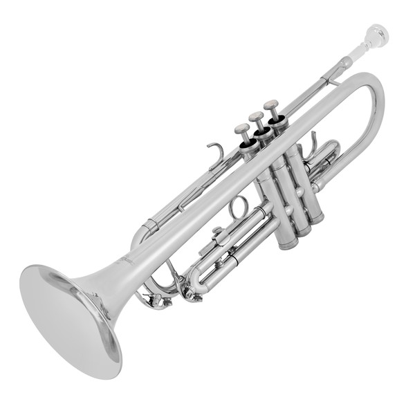 Student Trumpet by Gear4music, Silver