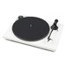 Pro-Ject Primary Turntable, White - Angled