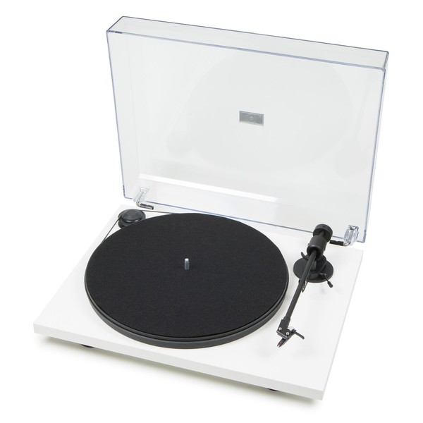 Pro-Ject Primary USB Turntable, White - Angled