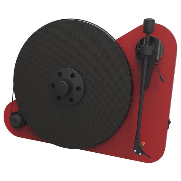 Pro-Ject VT-E Vertical Bluetooth Turntable, Red - Front