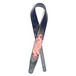 DISC Stagg Padded Leather Adjustable Guitar Strap, Pink Paisley