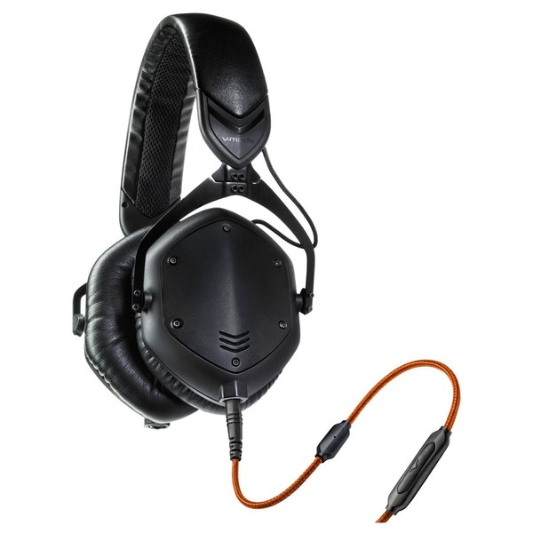 V-Moda M-100 Crossfade Headphones, Matte Black - Angled