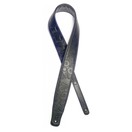 Stagg Padded Leather Adjustable Guitar Strap, Black Mexican Skull