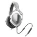 V-Moda M-100 Crossfade Headphones, White Silver - Angled