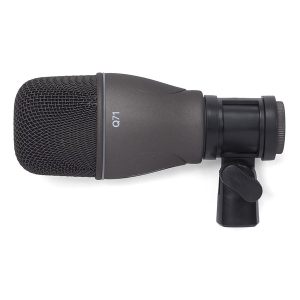 Samson DK707 7-Piece Drum Mic Set, Kick Drum Mic Front Angled Left