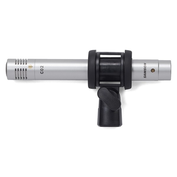 Samson DK707 7-Piece Drum Mic Set, Condenser Mic Front Angled Left