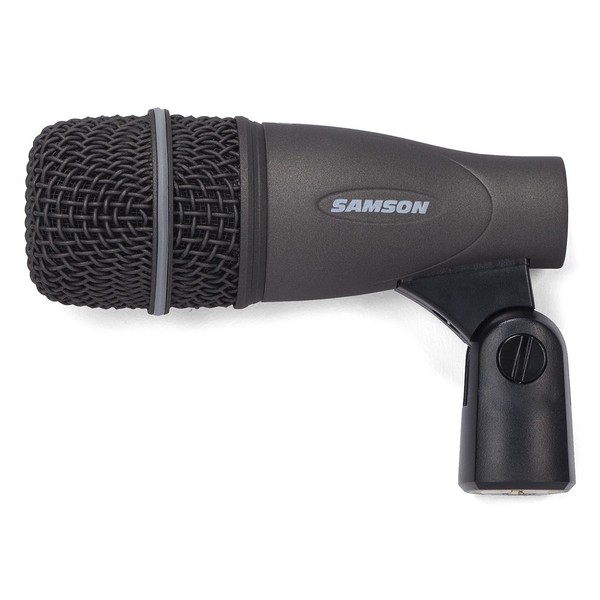 Samson DK707 7-Piece Drum Mic Set, Instrument Mic Front Angled Left