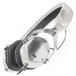 V-Moda XS On-Ear Headphones, White Silver - Angled