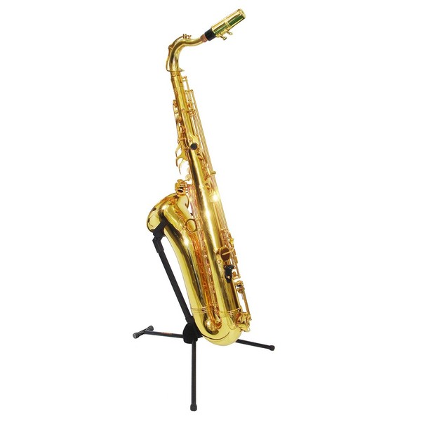 Hercules DS432B Travlite Tenor Saxophone Stand With Saxophone