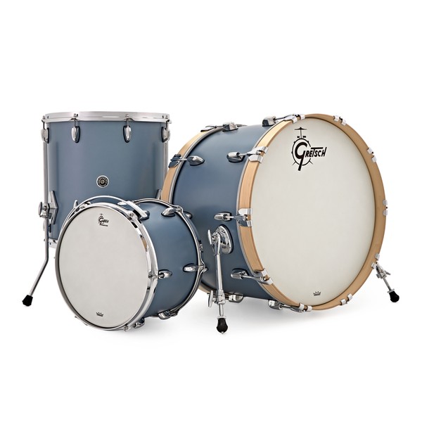 Gretsch USA Brooklyn 22" 3pc Shell Pack, Satin Ice Blue Metallic