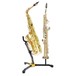 Hercules DS533BB Alto Tenor and Soprano Sax Stand with Bag With Instruments
