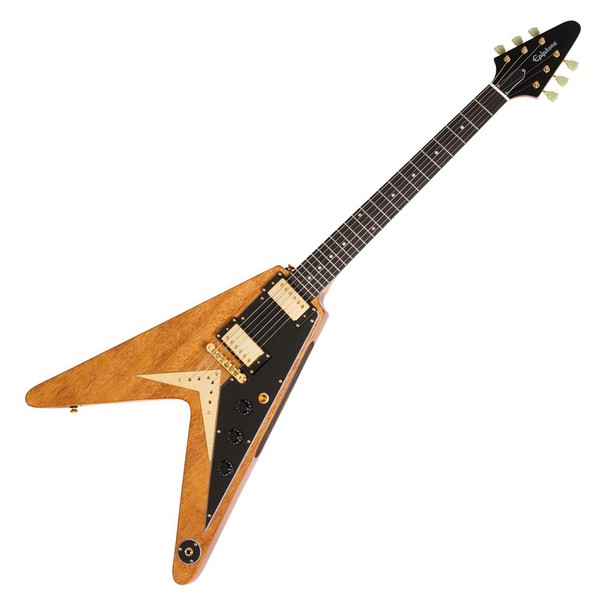 Epiphone Ltd Ed Korina Flying-V Electric Guitar, Natural