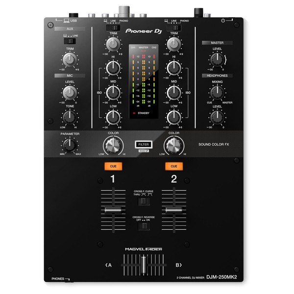 Pioneer DJM-250MK2 2-Channel DJ Mixer - Top