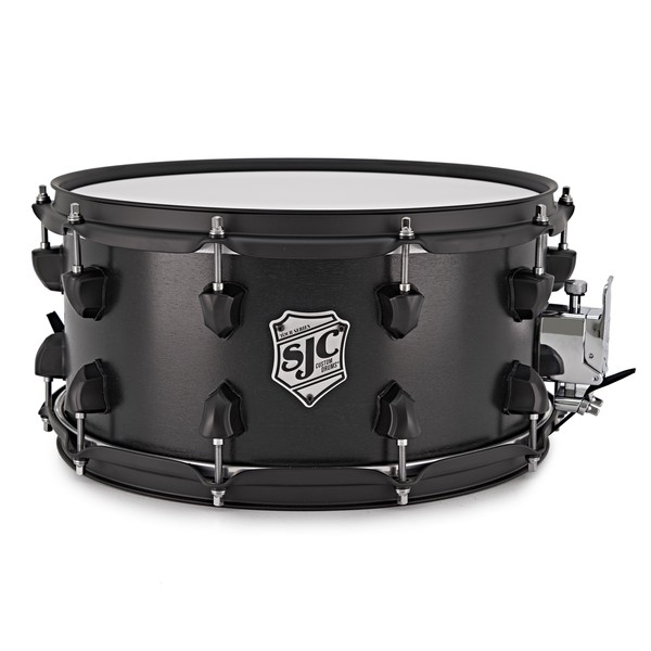 SJC Drums Tour 14 x 7 Snare Drum, Black with Black HW