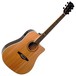 Eko NXT D CW EQ Electro Acoustic Guitar, Natural Front