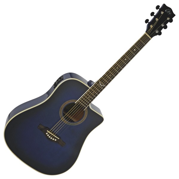 Eko NXT D CW EQ Electro Acoustic Guitar, Blue SB