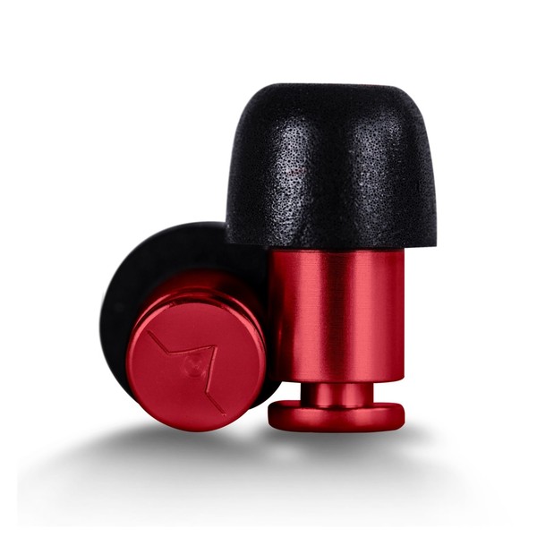 Flare Audio Isolate Aluminium Ear Plugs, Red