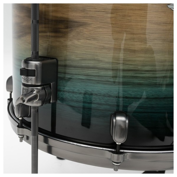 Tama Starclassic Maple 22" 4pc Shell Pack, Emerald Walnut Burst - Hardware detail