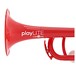 playLITE Hybrid Trumpet by Gear4music, Red