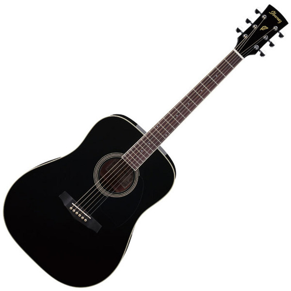 Ibanez PF15 Acoustic Guitar, Black - main