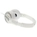 Pioneer HDJ 500 DJ Headphones, White - Angled Flat