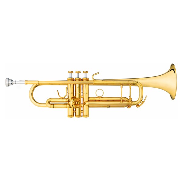 B&S Challenger 2 Trumpet, 37" Gold Brass Bell and Leadpipe, Lacquer