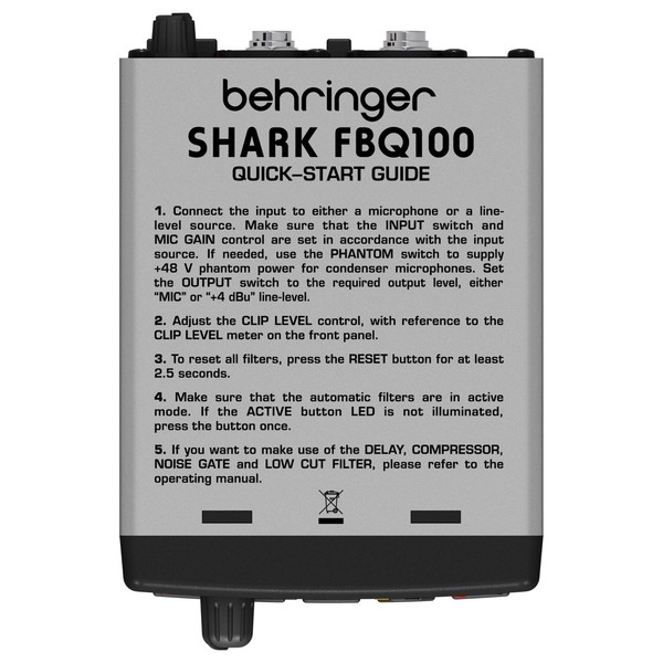 DISC Behringer FBQ100 Shark Feedback Destroyer at Gear4music