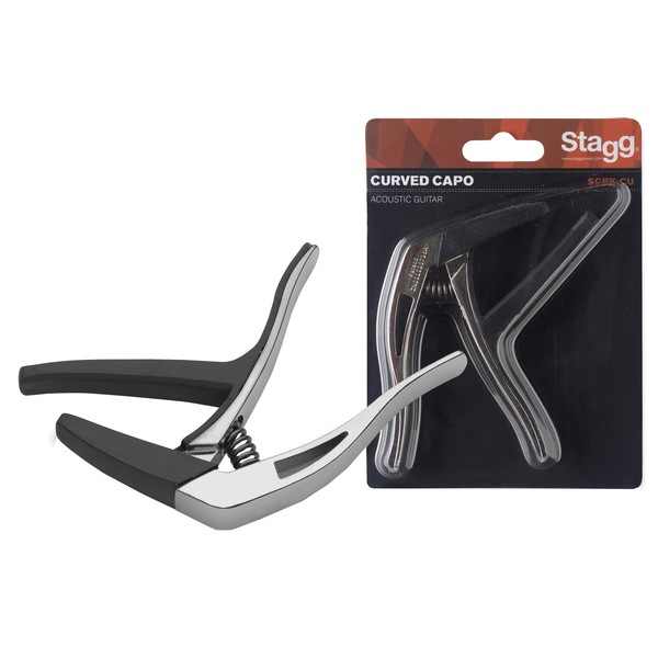Stagg Curved Trigger Capo For Acoustic & Electric Guitar