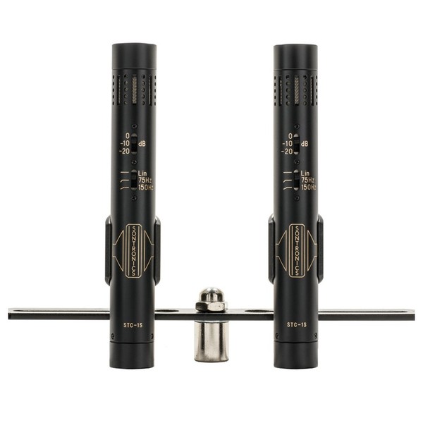 Sontronics STC-1S Mics Stereo Pair, Black - Front