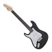 LA Left Handed Electric Guitar by Gear4music, Black