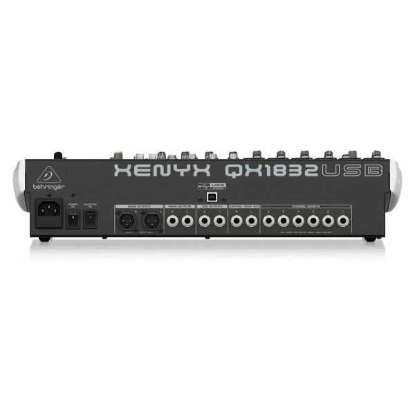 QX1832USB Analog Mixer, Rear