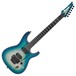 Ibanez SIX6DFM Iron Label Electric Guitar, Blue Space Burst