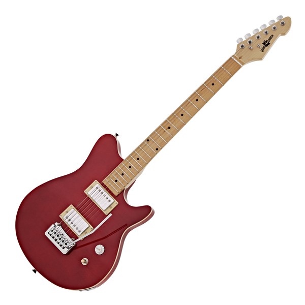 Santa Monica Electric Guitar by Gear4music, Trans Red
