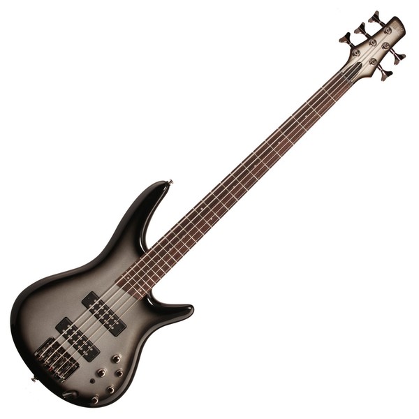 Ibanez SR305E 5-String Bass Guitar, Metallic Silver Sunburst