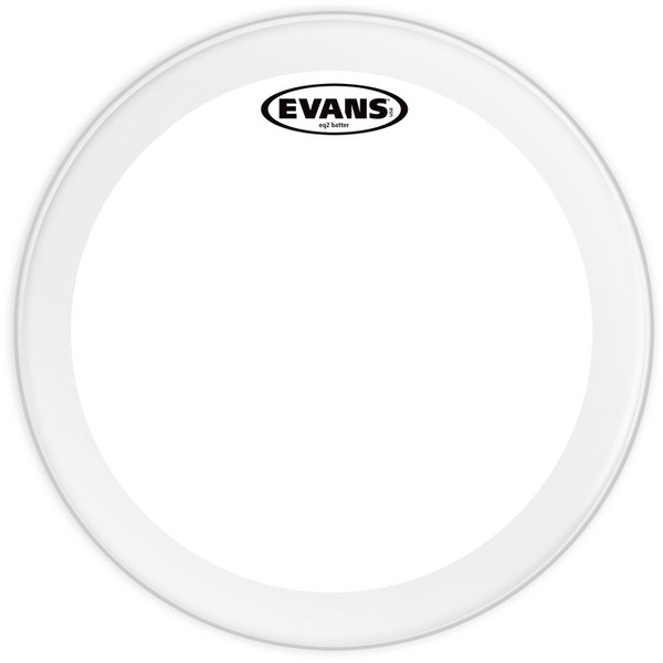 Evans EQ2 Clear Bass Drum Head, 18 Inch