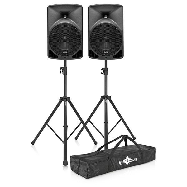 Alto TX8 Active PA Speakers with Stands and Bag - Bundle