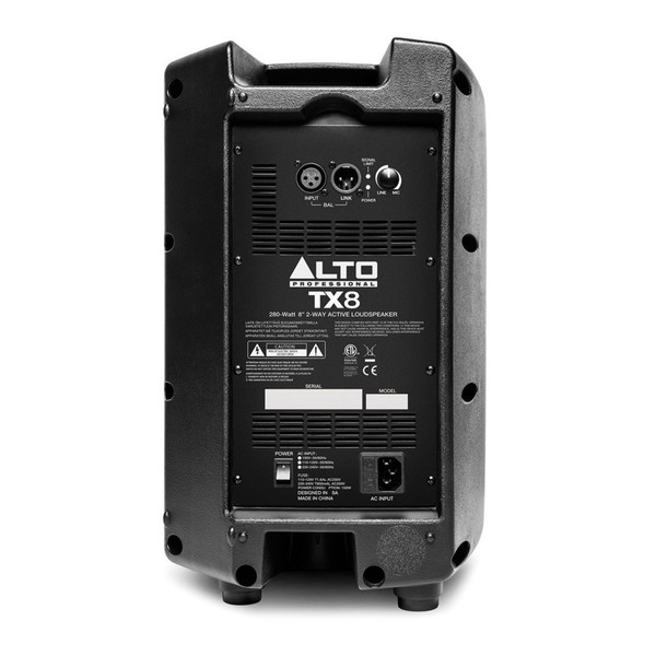 Alto TX8 8-Inch Active PA Speaker - Rear