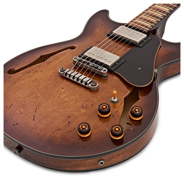 Ibanez Artcore Vintage AMV10A Electric Guitar, Tobacco Burst
