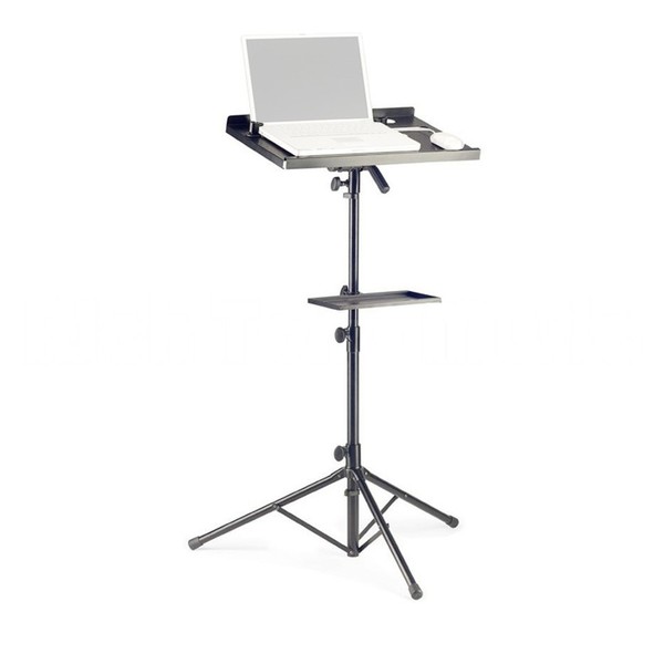 Stagg COS-10 Laptop Stand & Extra Table, Black - Stand (Laptop Not Included)