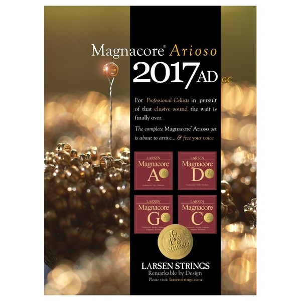 Larsen Magnacore Arioso Cello D String, Ball End