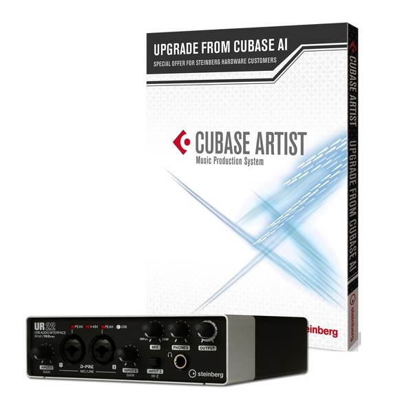 Steinberg Cubase Artist With Free UR22 Mk 2 USB Audio Interface - Bundle