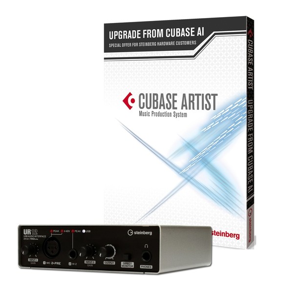 Steinberg Cubase Artist With Free UR-12 USB Audio Interface - Bundle