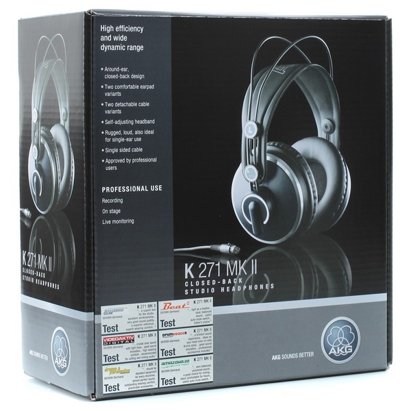 AKG K271 MK2 studijske zaprte slušalke Kot Novo Gear4music