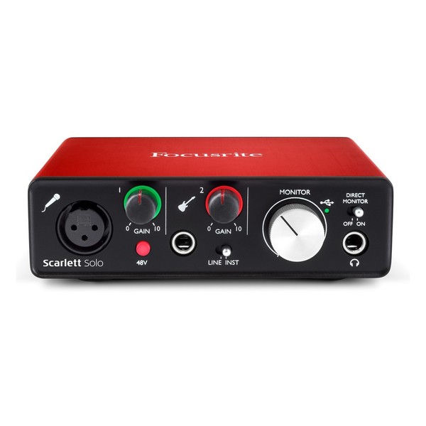 Focusrite Scarlett Solo and Subzero SZC-400 Pack (2nd Gen) - Front